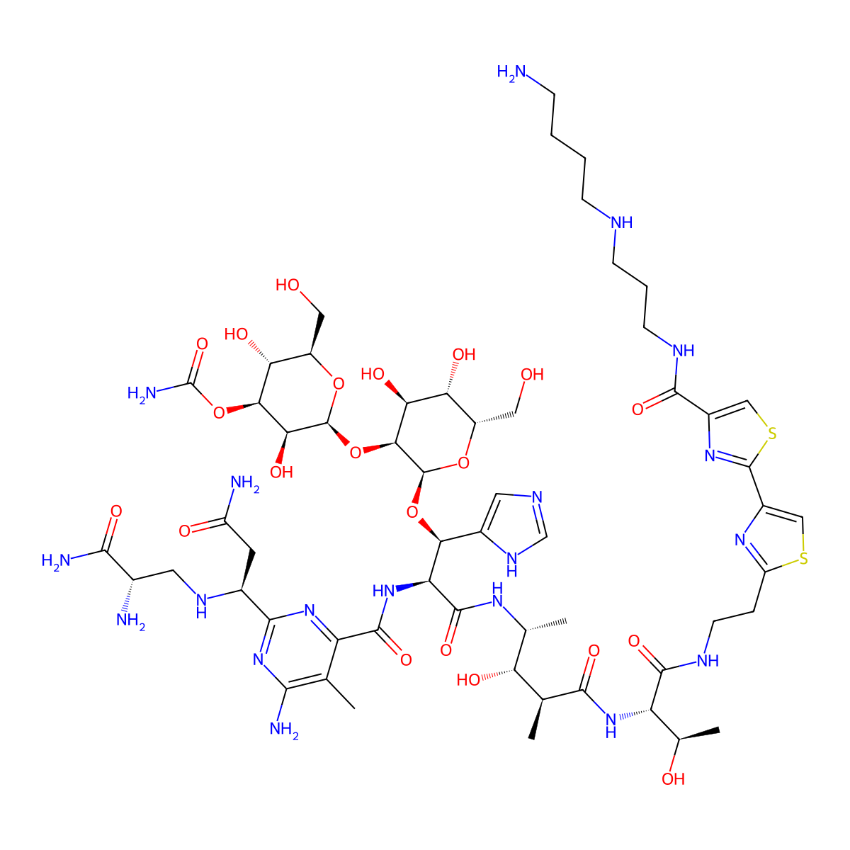 Bleomycin A5 molecular structure, CAS 11116-32-8