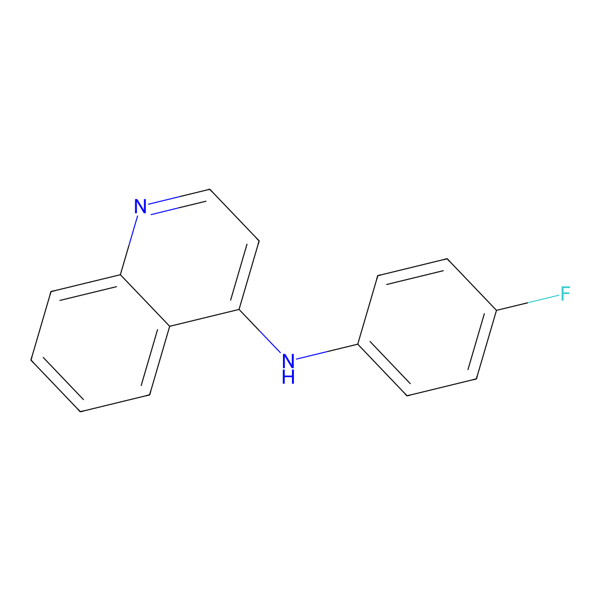 N-(4-fluorophenyl)quinolin-4-amine molecular structure, CAS 1111618-71-3