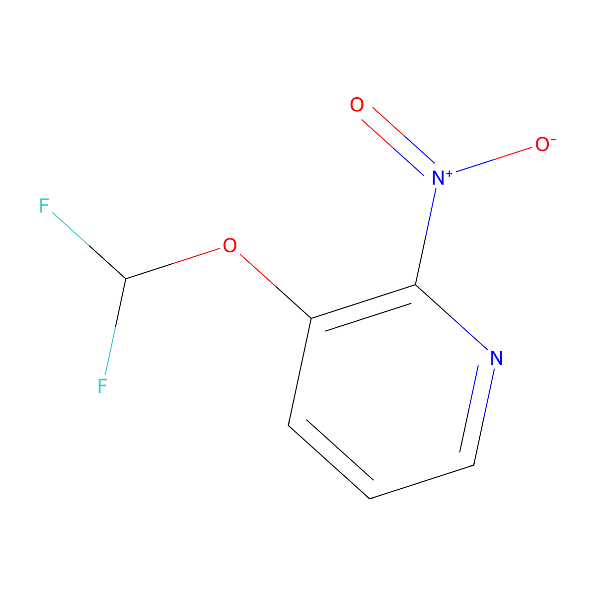 3-(Difluoromethoxy)-2-nitropyridine molecular structure, CAS 1111637-77-4