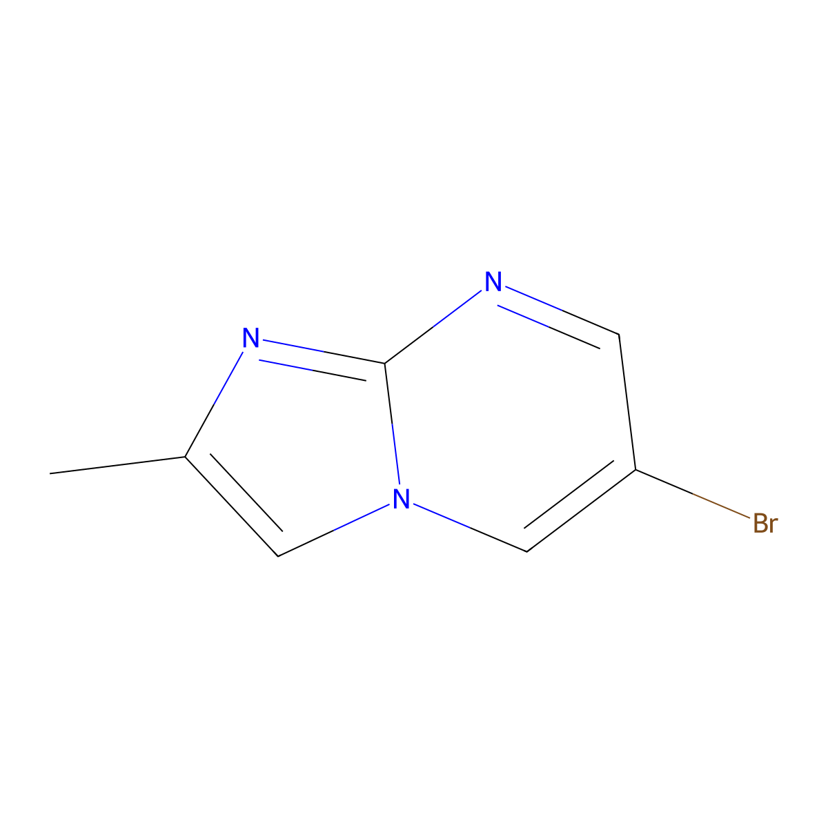 6-Bromo-2-methylimidazo[1,2-a]pyrimidine molecular structure, CAS 1111638-05-1