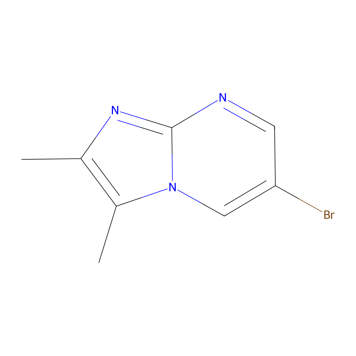 6-Bromo-2,3-dimethylimidazo[1,2-a]pyrimidine molecular structure, CAS 1111638-07-3