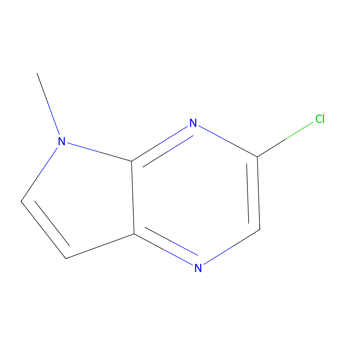 3-Chloro-5-methyl-5h-pyrrolo[2,3-b]pyrazine molecular structure, CAS 1111638-11-9