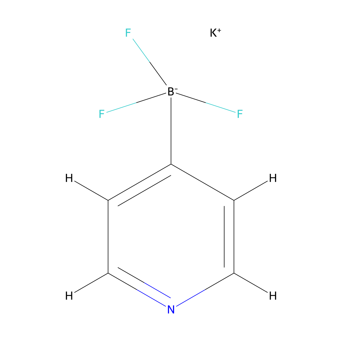 Potassium 4-Pyridyltrifluoroborate molecular structure, CAS 1111732-87-6