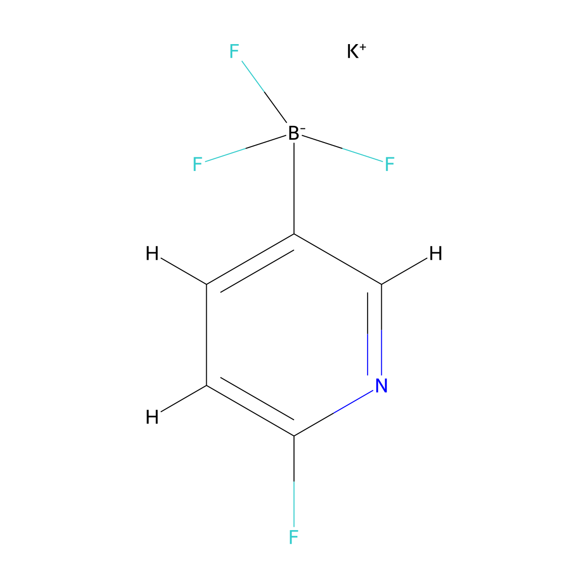 Potassium 2-fluoropyridine-5-trifluoroborate molecular structure, CAS 1111732-94-5