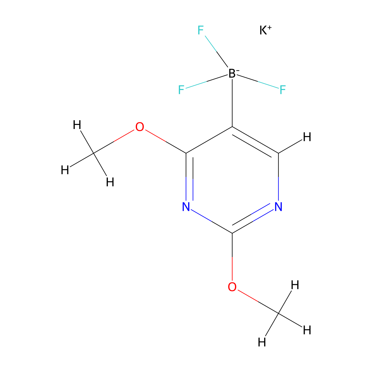 Potassium (2,4-dimethoxypyrimidin-5-yl)trifluoroborate molecular structure, CAS 1111732-97-8