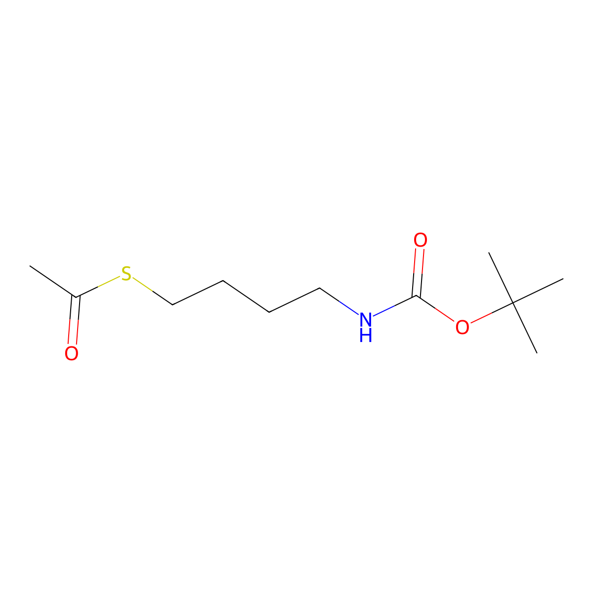 S-[4-(Boc-amino)butyl] Ethanethioate molecular structure, CAS 1111826-33-5