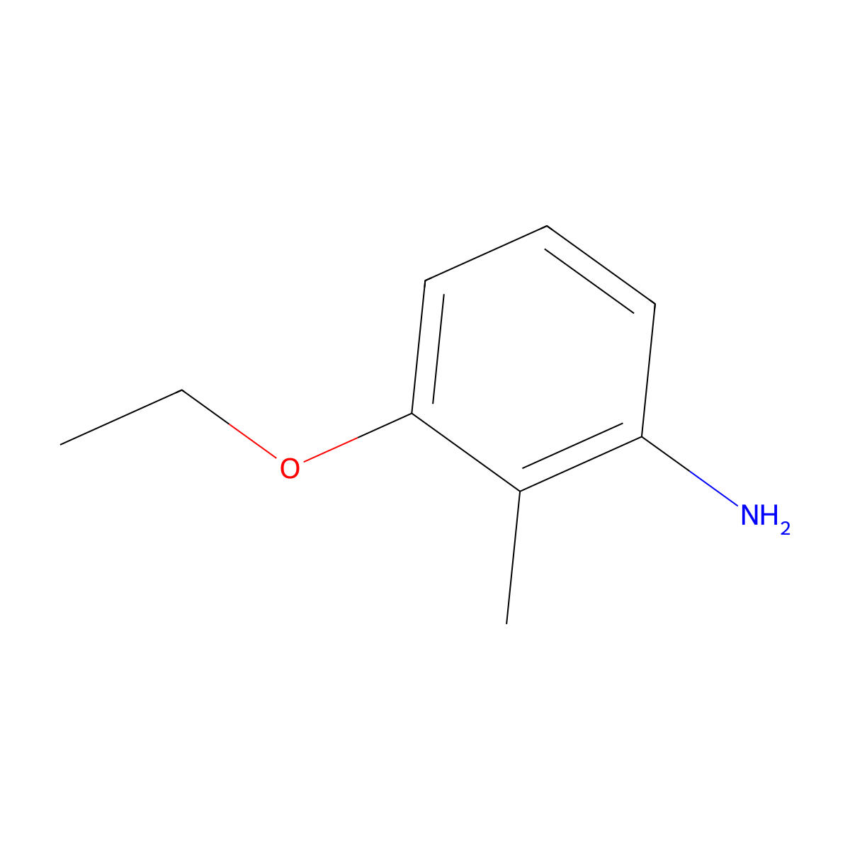 3-Ethoxy-2-methylaniline molecular structure, CAS 111185-04-7