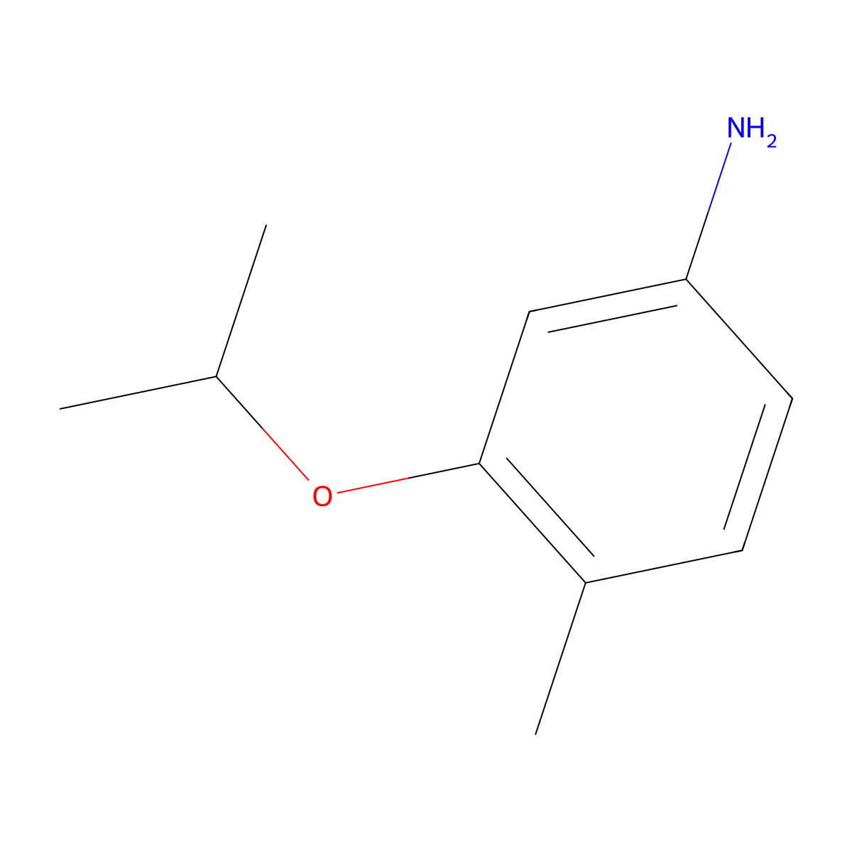 4-Methyl-3-(propan-2-yloxy)aniline molecular structure, CAS 111185-05-8