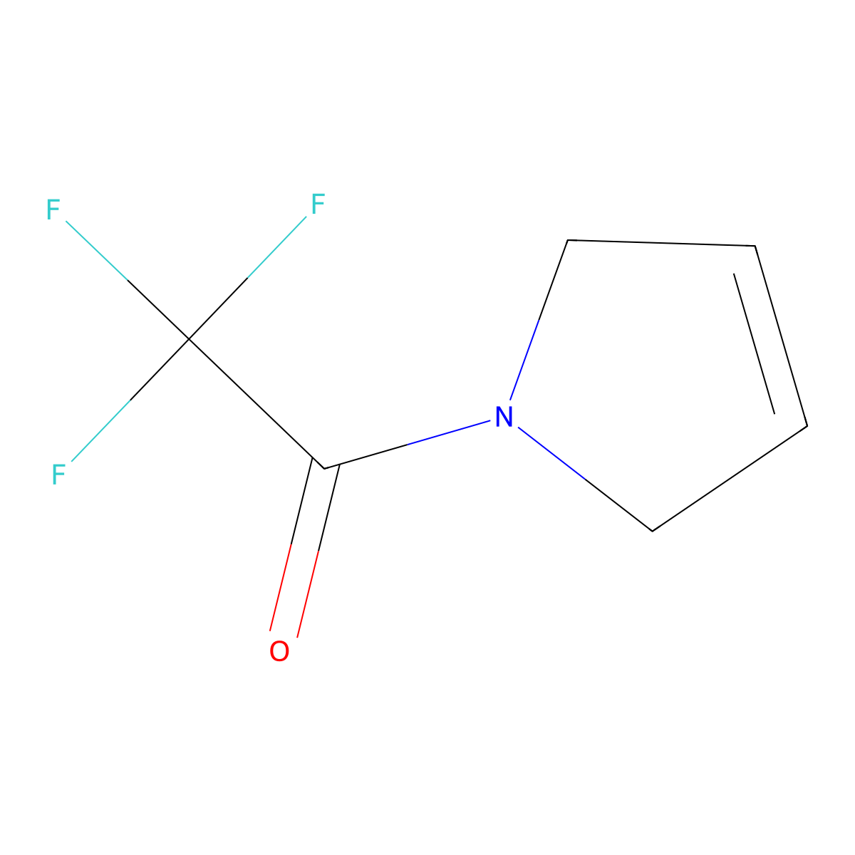 1-(trifluoroacetyl)-2,5-dihydro-1H-pyrrole molecular structure, CAS 111185-41-2