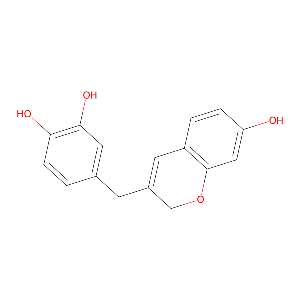 7,3',4'-Trihydroxy-3-benzyl-2H-chromene molecular structure, CAS 1111897-60-9