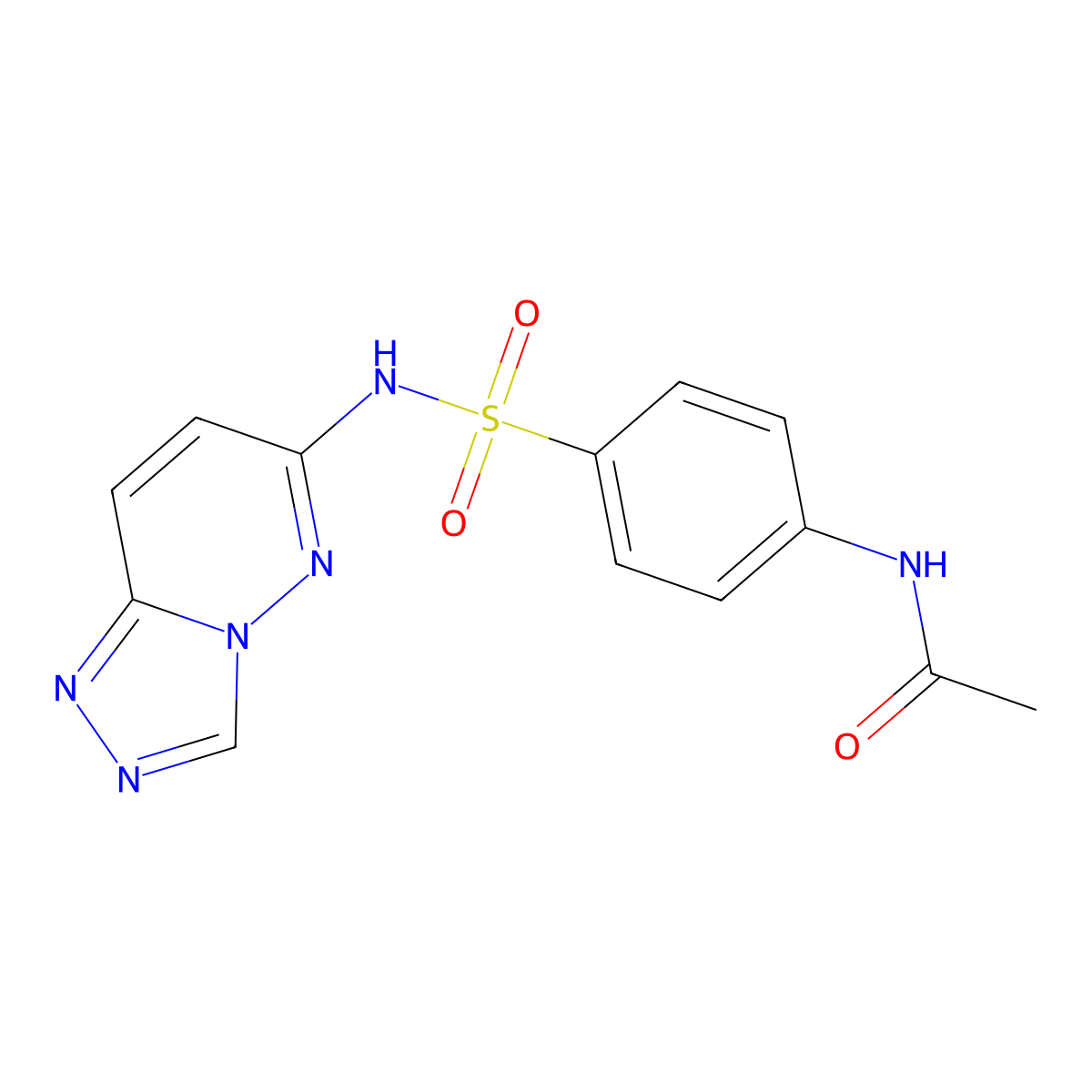 N-(4-(N-([1,2,4]triazolo[4,3-b]pyridazin-6-yl)sulfamoyl)phenyl)acetamide molecular structure, CAS 1111959-55-7