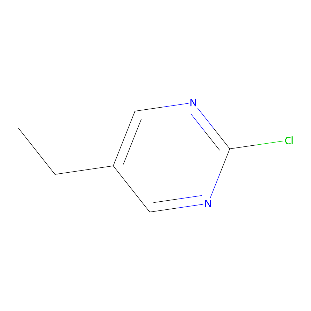 2-Chloro-5-ethylpyrimidine molecular structure, CAS 111196-81-7