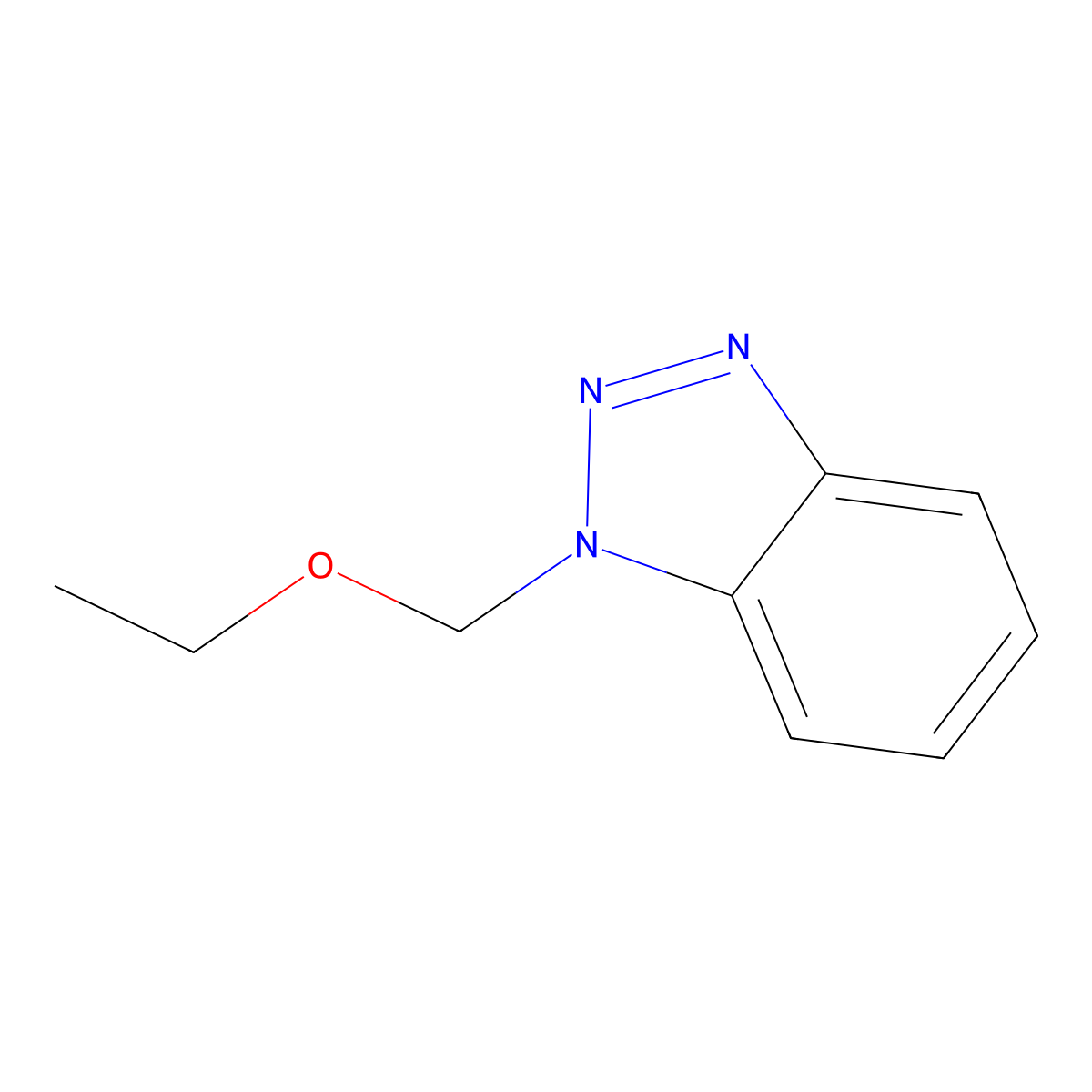 1-(Ethoxymethyl)-1h-1,2,3-benzotriazole molecular structure, CAS 111198-01-7