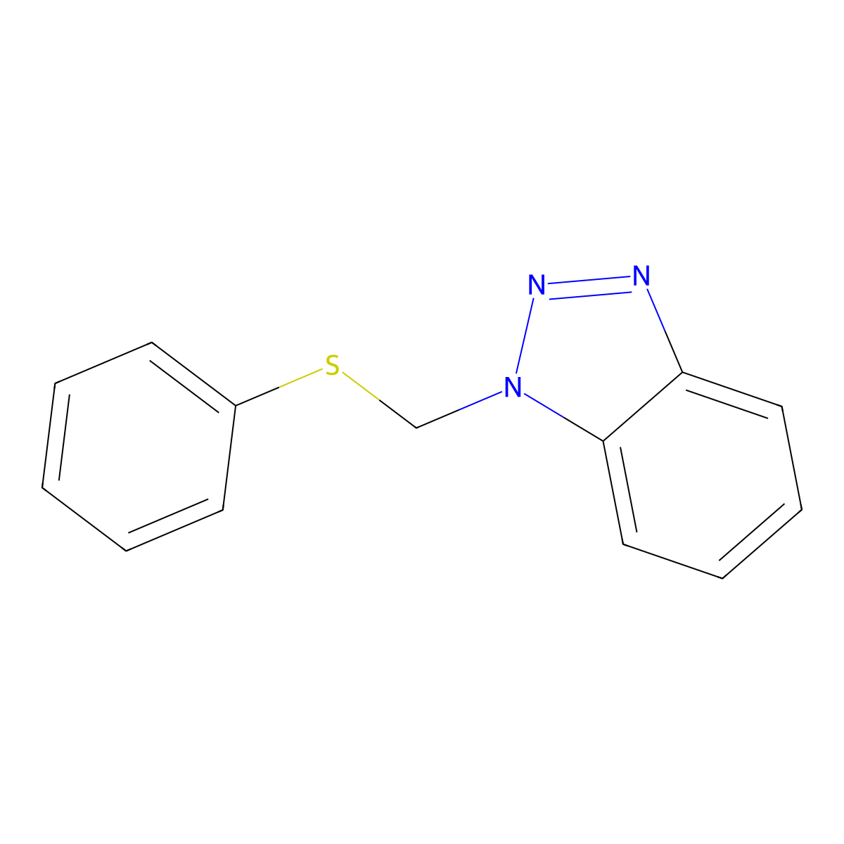 1-((Phenylthio)methyl)-1H-benzotriazole molecular structure, CAS 111198-03-9