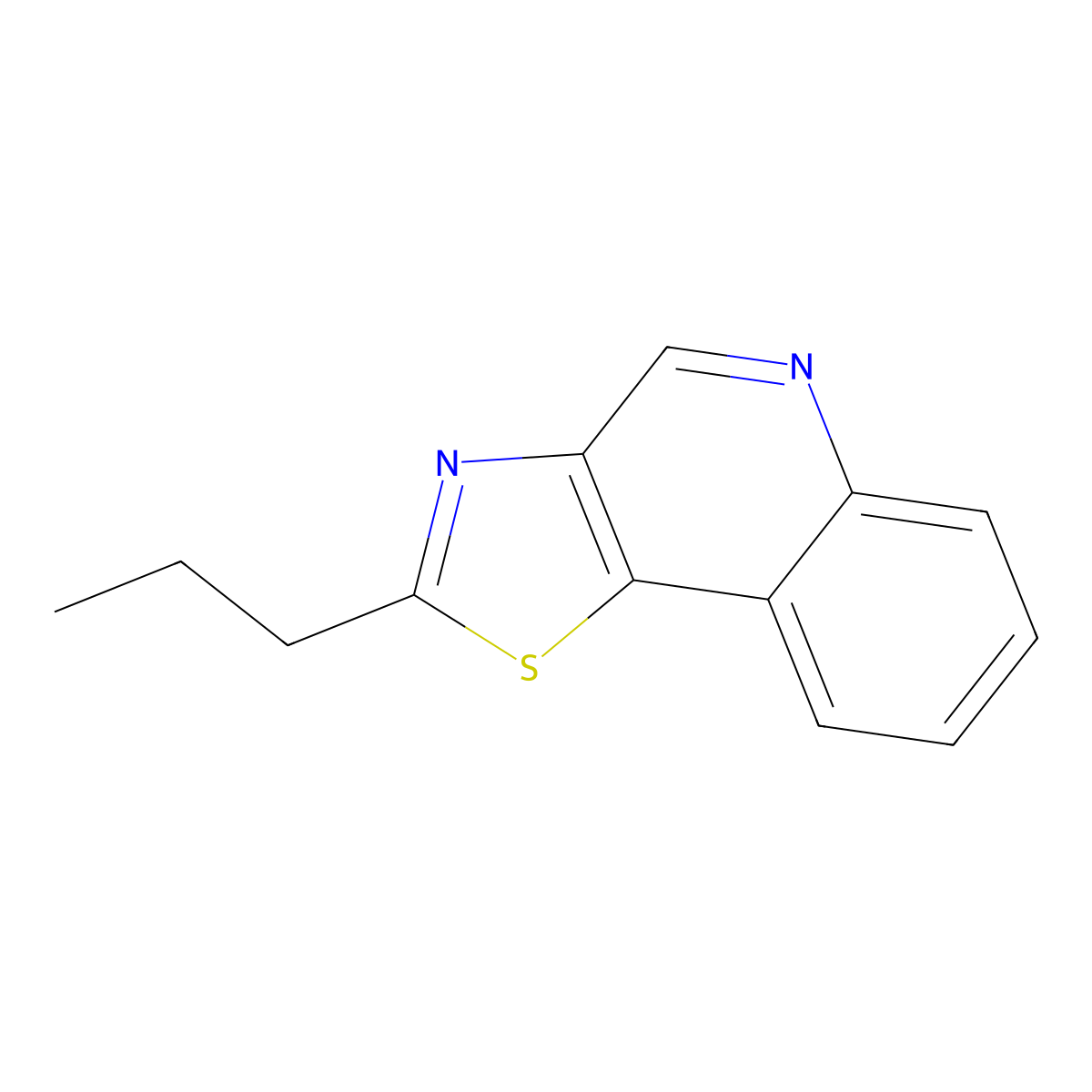 2-Propylthiazolo[4,5-c]quinoline molecular structure, CAS 111199-35-0