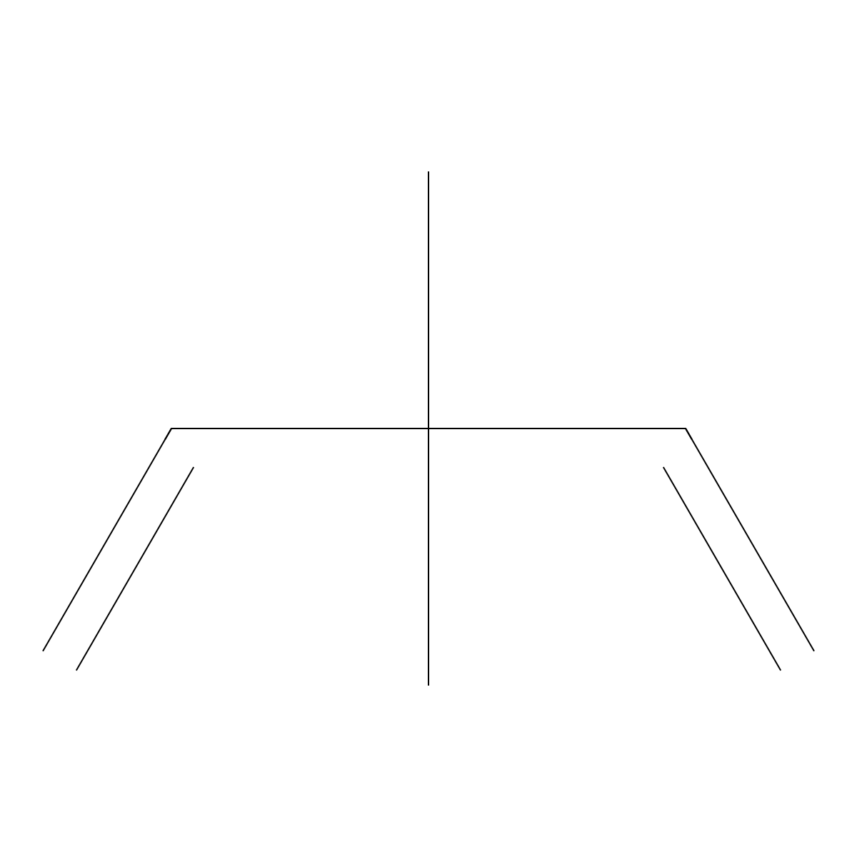 1,4-Pentadiene, 3,3-dimethyl- molecular structure, CAS 1112-35-2