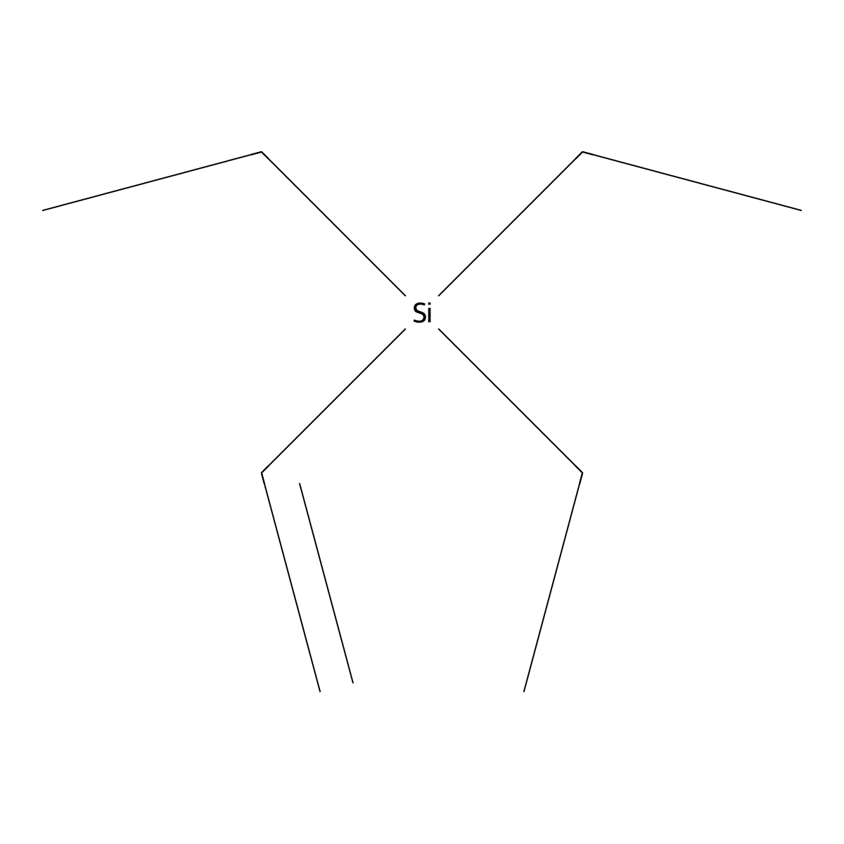 Ethenyltriethylsilane molecular structure, CAS 1112-54-5