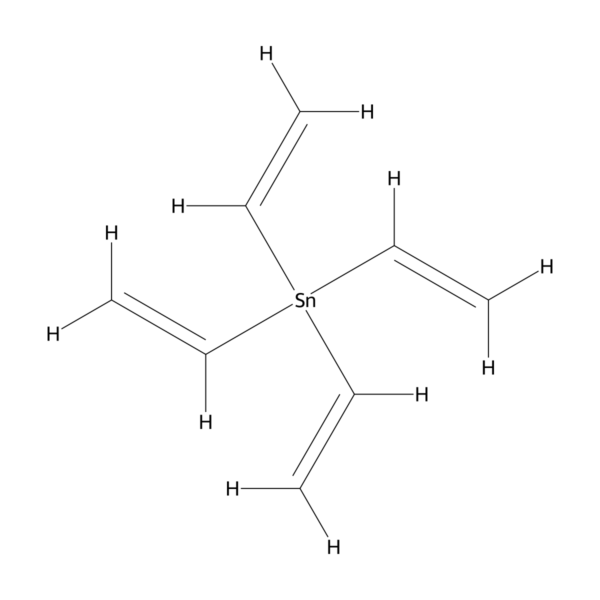Tetravinylstannane molecular structure, CAS 1112-56-7