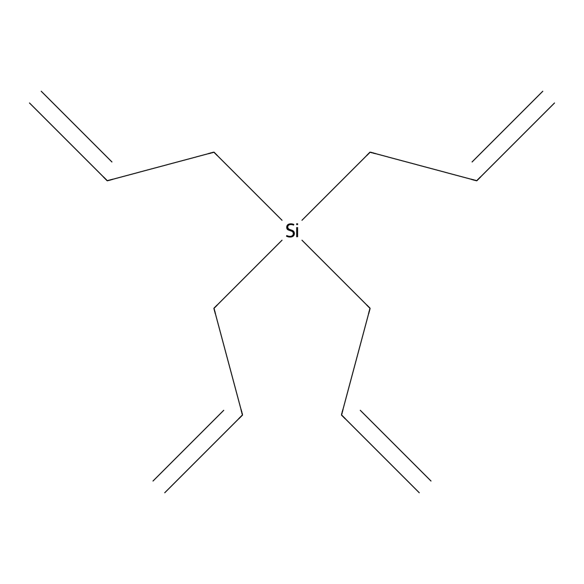 Tetraallylsilane molecular structure, CAS 1112-66-9