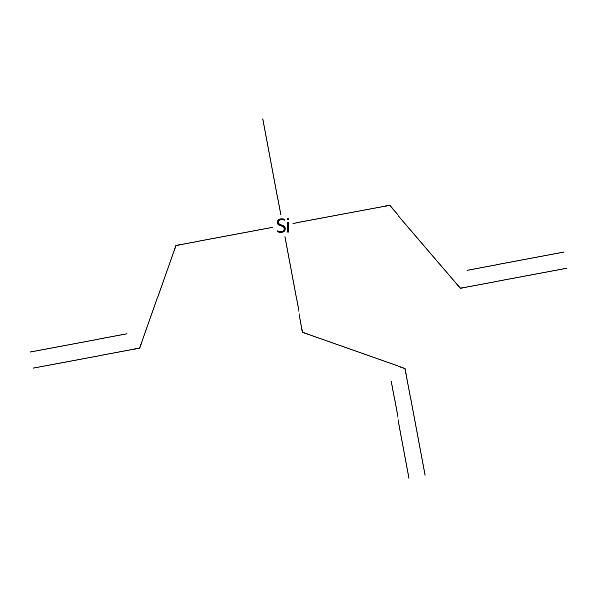 Triallyl(methyl)silane molecular structure, CAS 1112-91-0
