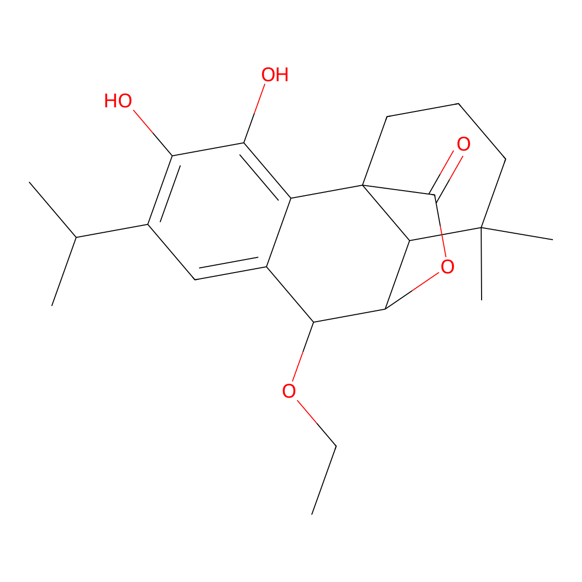 7-Ethoxyrosmanol molecular structure, CAS 111200-01-2