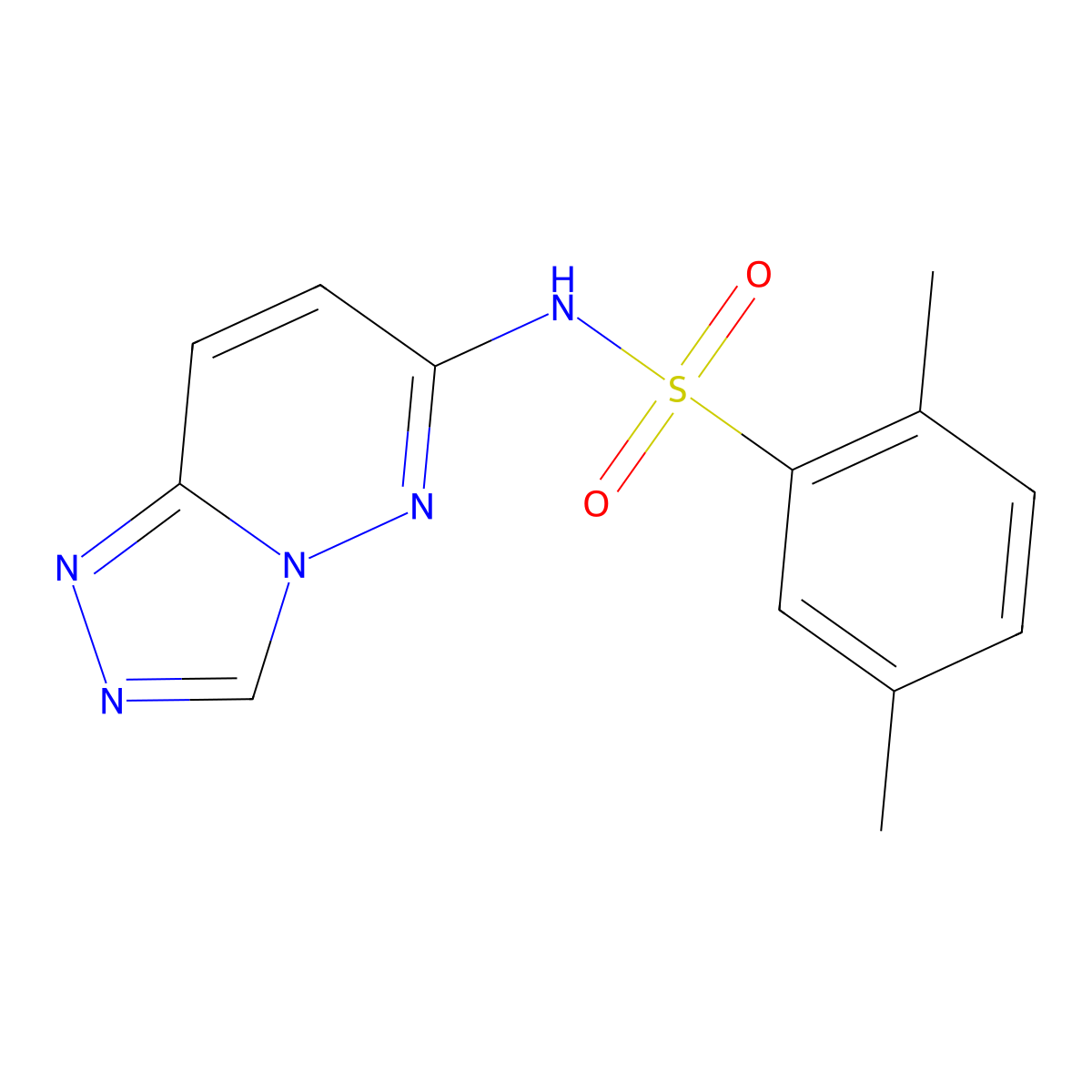 N-([1,2,4]triazolo[4,3-b]pyridazin-6-yl)-2,5-dimethylbenzenesulfonamide molecular structure, CAS 1112017-68-1