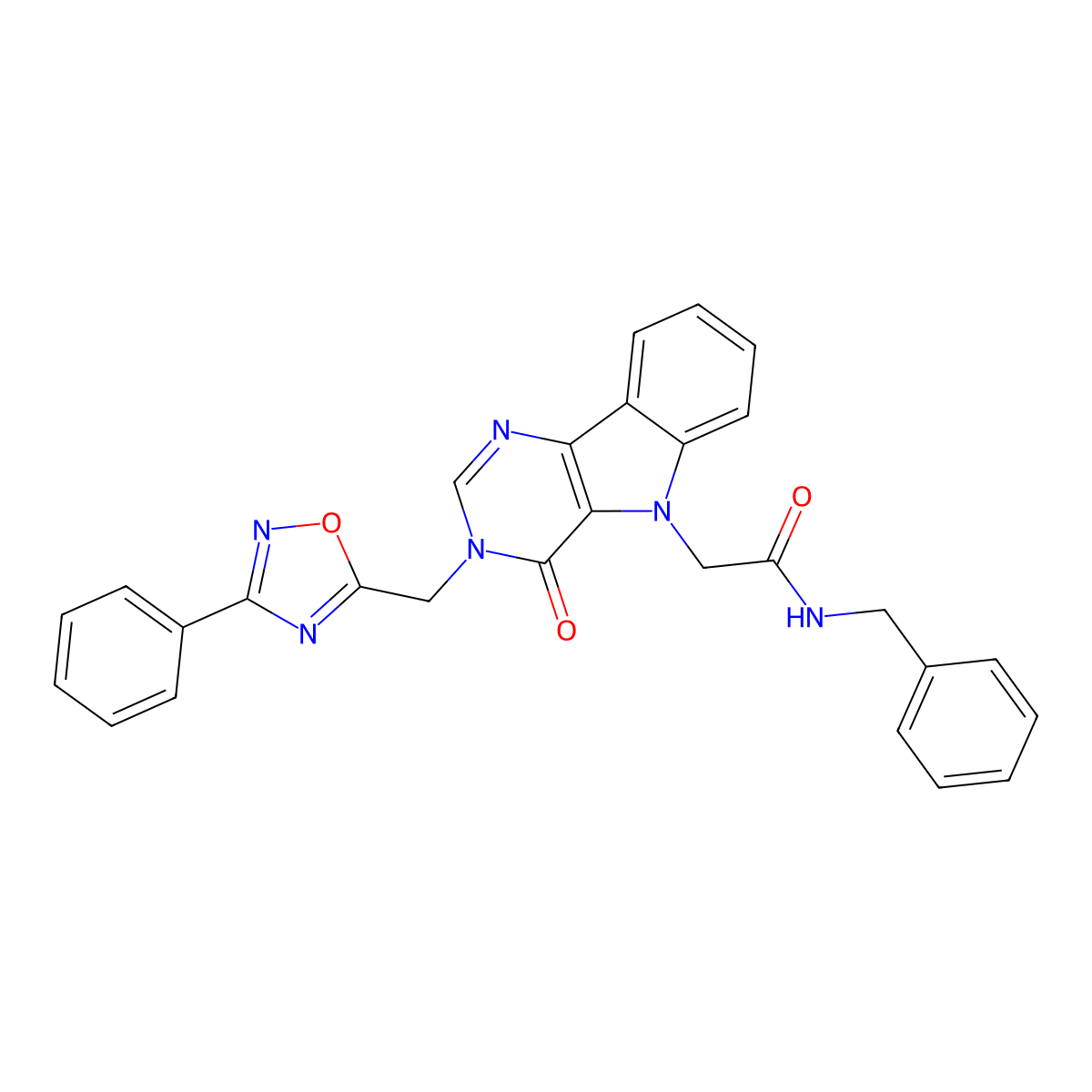 N-[4-({[5-(1,3-benzodioxol-5-yl)-1,3,4-oxadiazol-2-yl]methyl}thio)phenyl]-2,2-dimethylpropanamide molecular structure, CAS 1112023-91-2