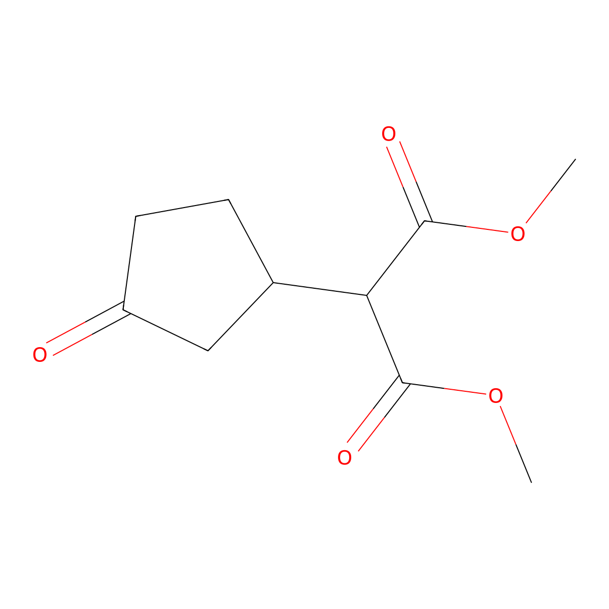 Dimethyl 2-(3-oxocyclopentyl)malonate molecular structure, CAS 111209-96-2