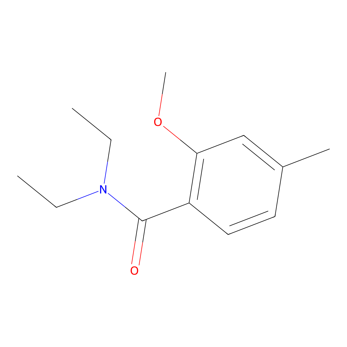 N,N-Diethyl-2-methoxy-4-methylbenzamide molecular structure, CAS 111210-20-9