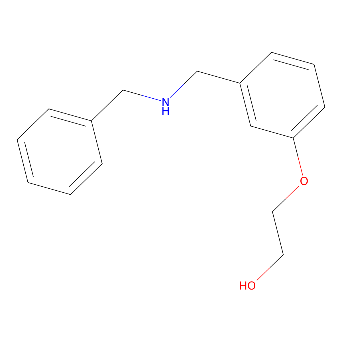 2-[3-[(Benzylamino)methyl]phenoxy]ethanol molecular structure, CAS 1112178-48-9