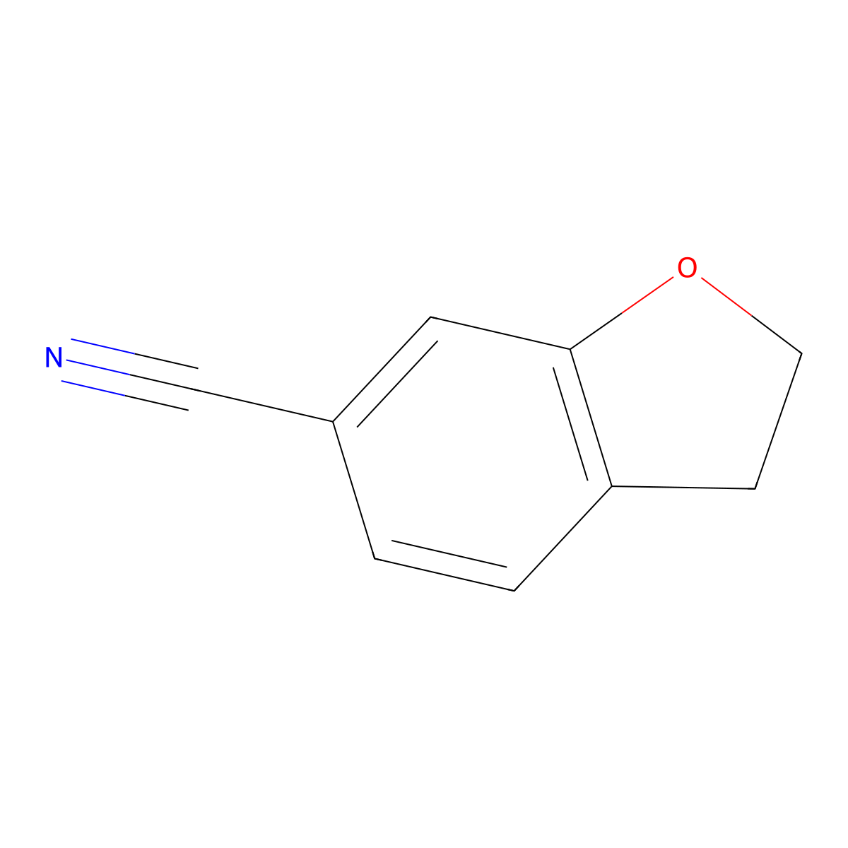 2,3-Dihydro-1-benzofuran-6-carbonitrile molecular structure, CAS 1112184-64-1