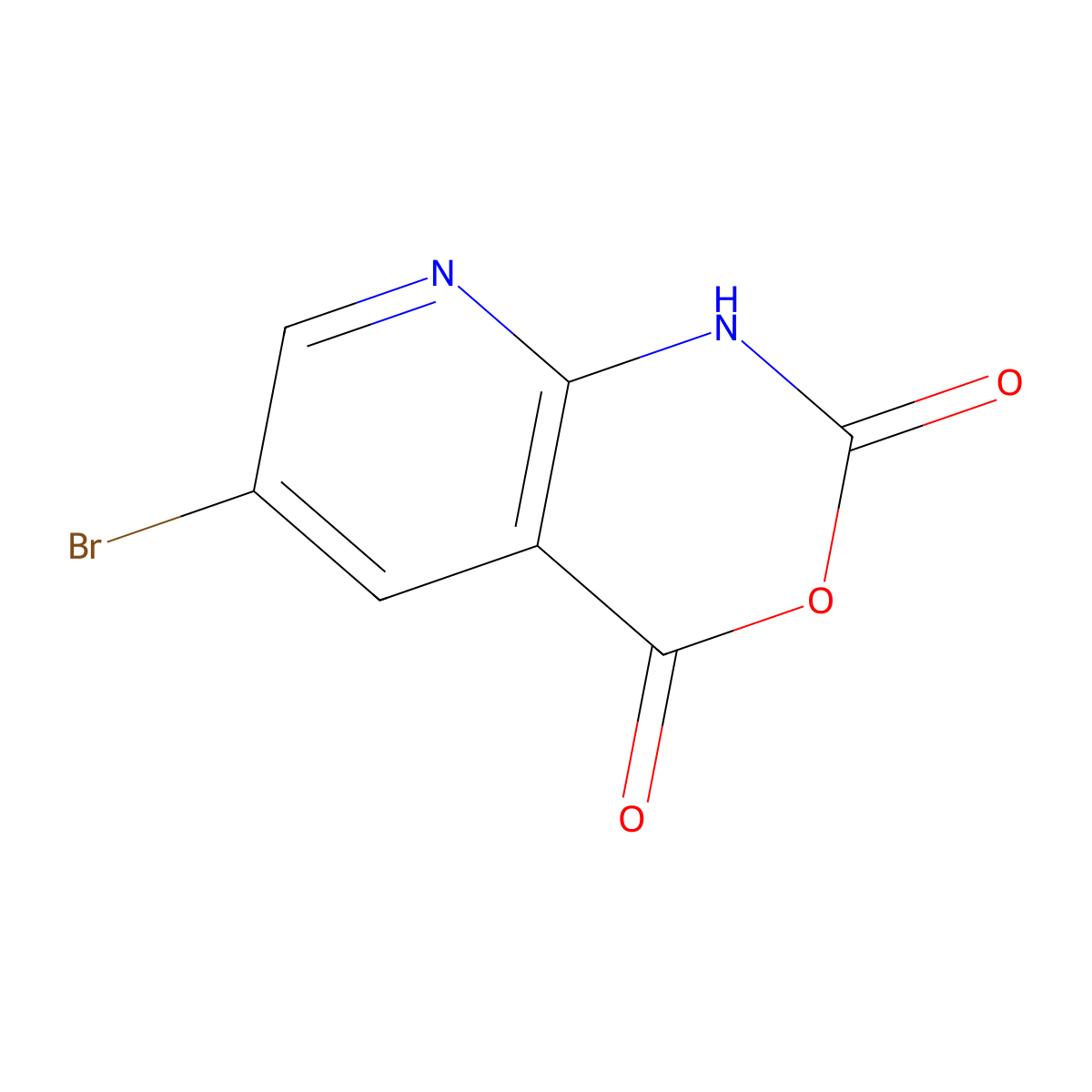 6-bromo-1H-pyrido[2,3-d][1,3]oxazine-2,4-dione molecular structure, CAS 1112208-70-4