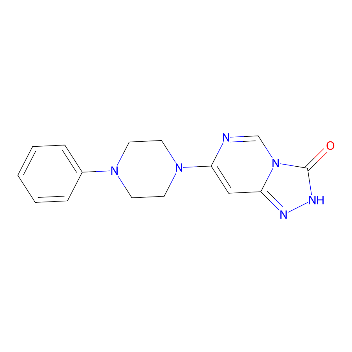 7-(4-phenylpiperazin-1-yl)[1,2,4]triazolo[4,3-c]pyrimidin-3(2H)-one molecular structure, CAS 1112278-18-8