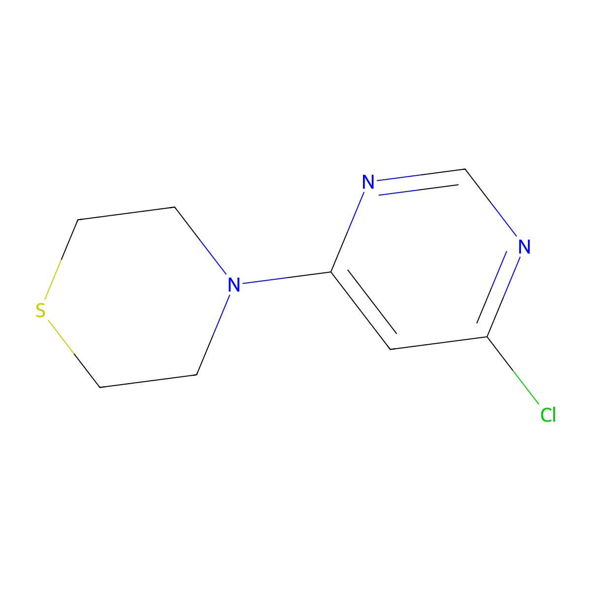 4-(6-Chloropyrimidin-4-yl)thiomorpholine molecular structure, CAS 1112278-31-5