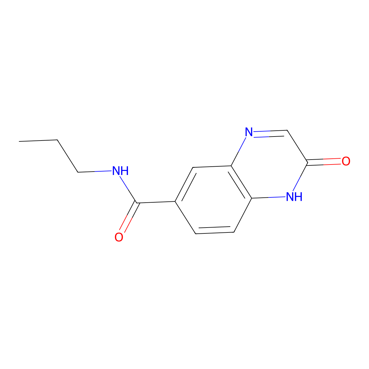 2-oxo-N-propyl-1,2-dihydroquinoxaline-6-carboxamide molecular structure, CAS 1112278-36-0