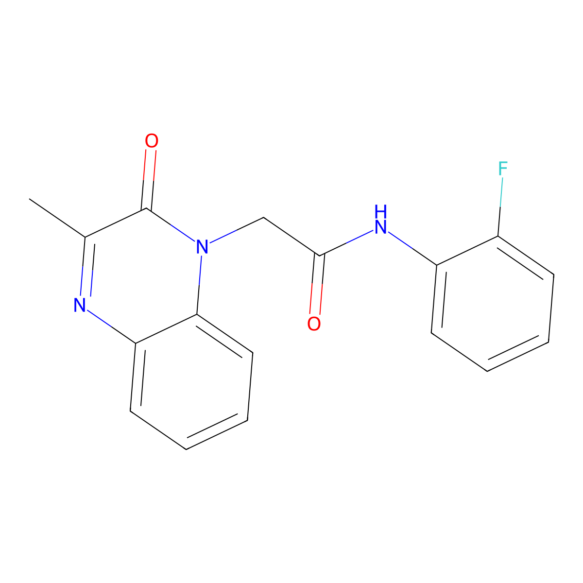 N-(2-fluorophenyl)-2-(3-methyl-2-oxoquinoxalin-1(2H)-yl)acetamide molecular structure, CAS 1112278-69-9