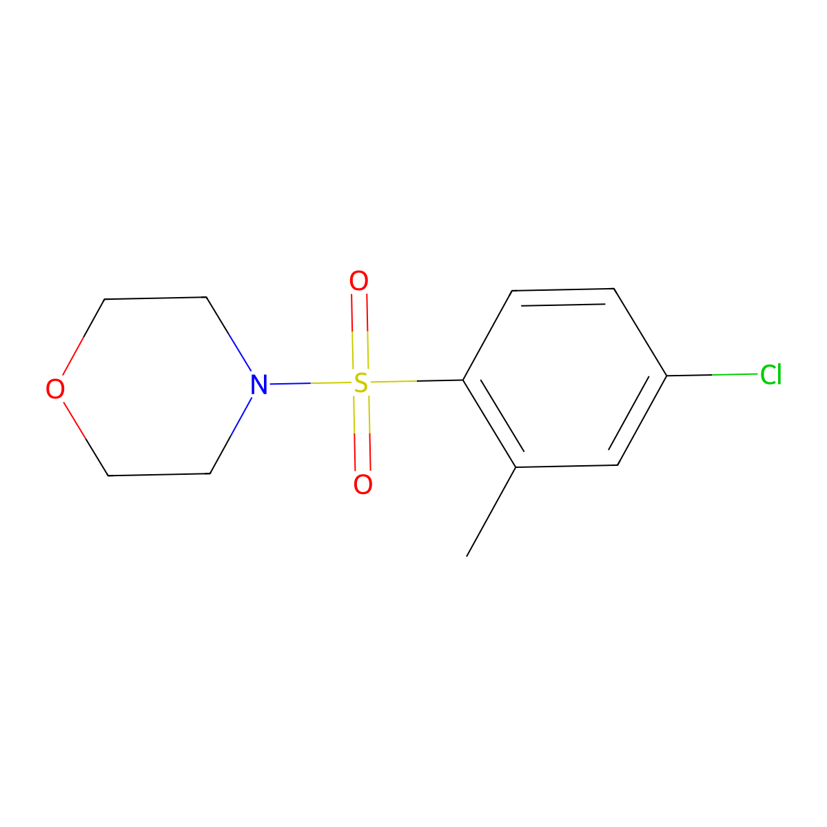 4-(4-Chloro-2-methylbenzenesulfonyl)morpholine molecular structure, CAS 111228-57-0