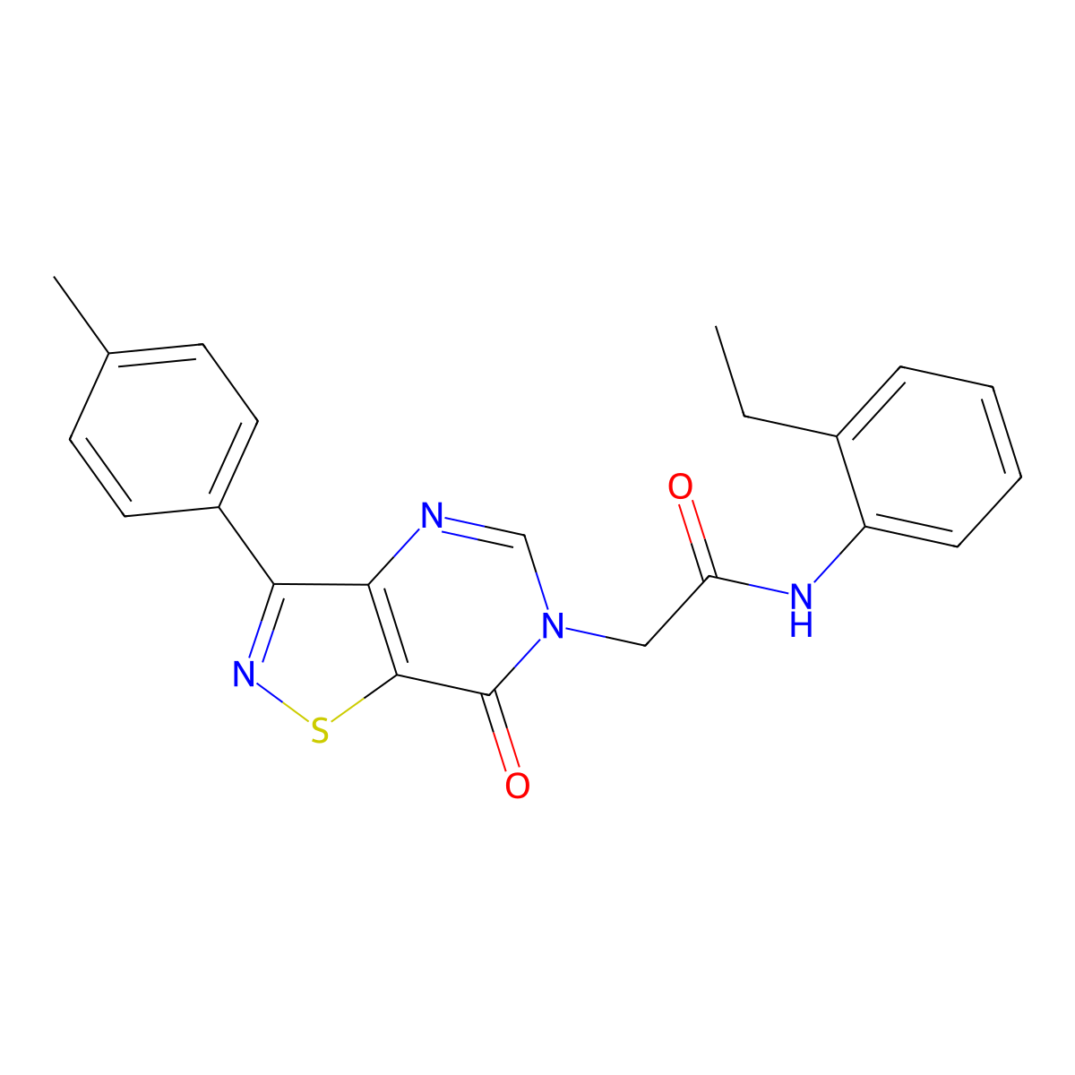 3-[4-(2-Ethyl-1,3-thiazol-4-yl)phenyl]-5-(2-fluorobenzyl)-1,2,4-oxadiazole molecular structure, CAS 1112297-97-8