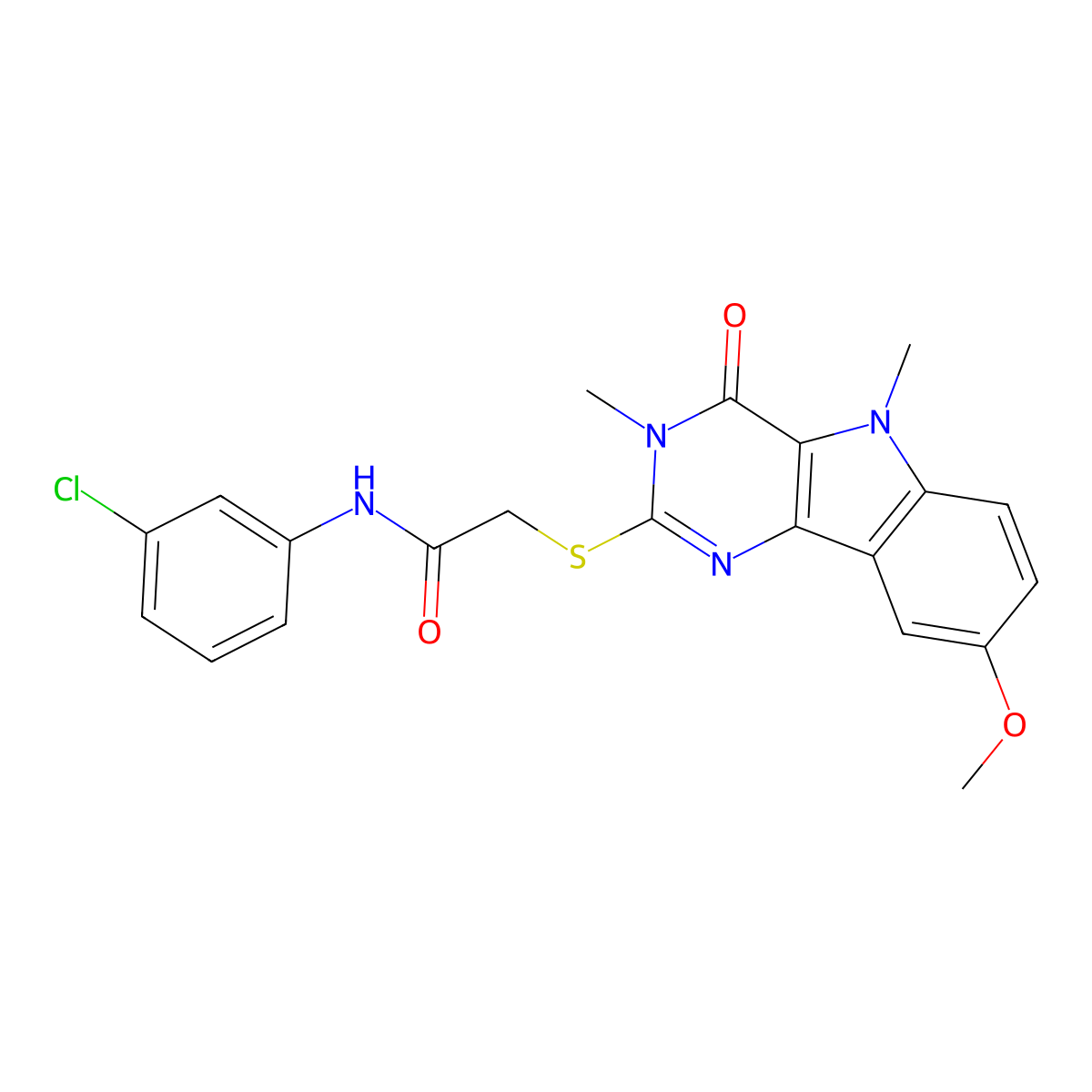 Ethyl {[6-({[(3-chloro-4-fluorophenyl)amino]carbonyl}amino)-2-phenylquinolin-4-yl]oxy}acetate molecular structure, CAS 1112301-52-6