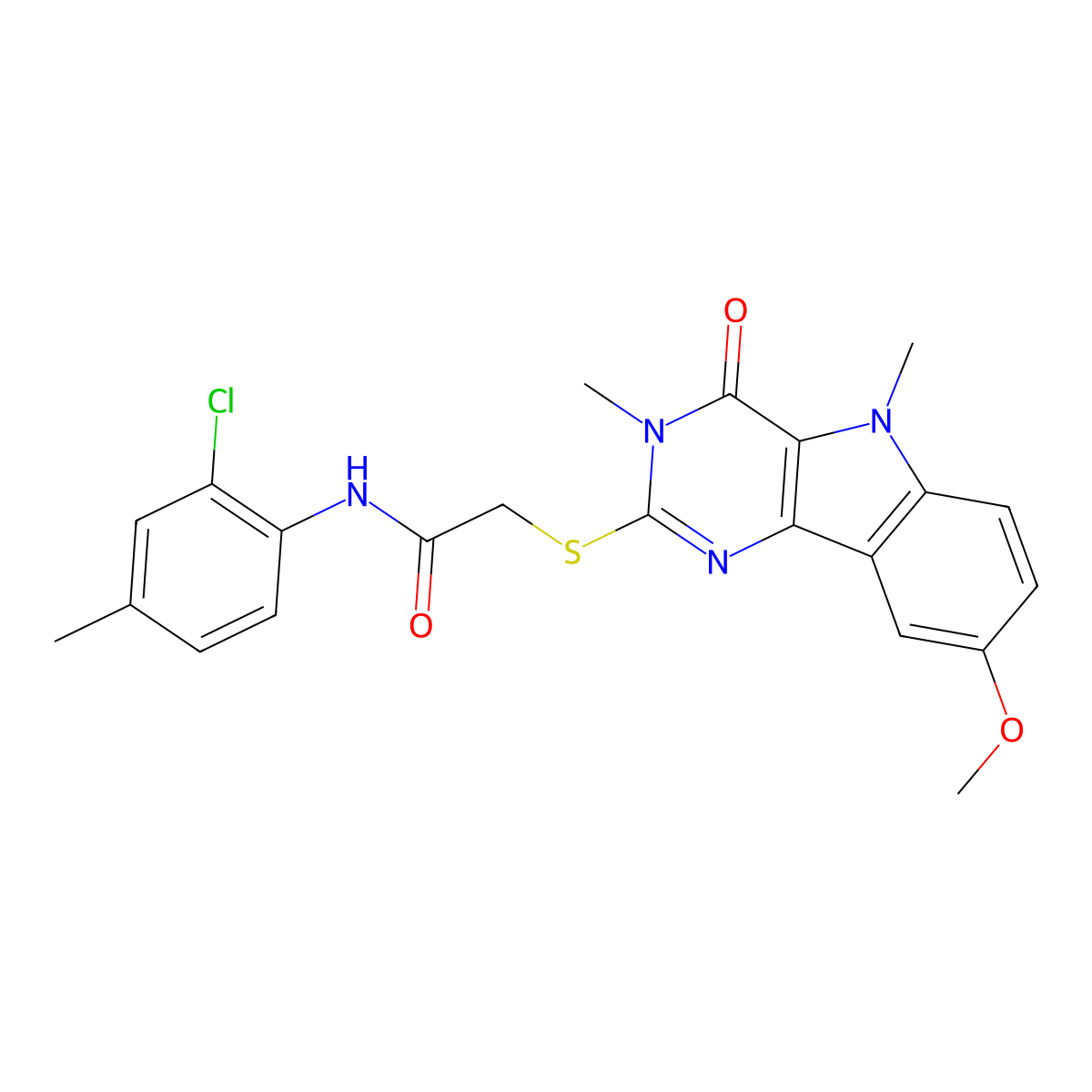 2-[4-(cyclohexylcarbonyl)piperazin-1-yl]-N-cyclopentyl-6-(4-fluorophenyl)imidazo[2,1-b][1,3,4]thiadiazol-5-amine molecular structure, CAS 1112301-54-8