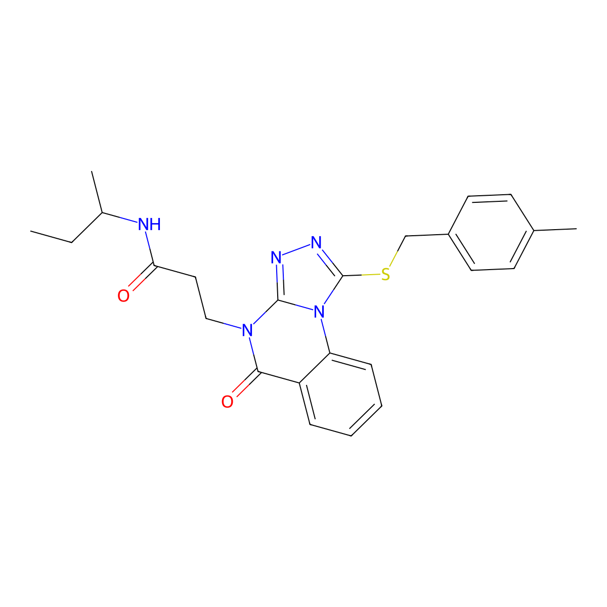 N-(3-ethylphenyl)-2-(thiomorpholin-4-ylcarbonyl)quinolin-4-amine molecular structure, CAS 1112308-68-5