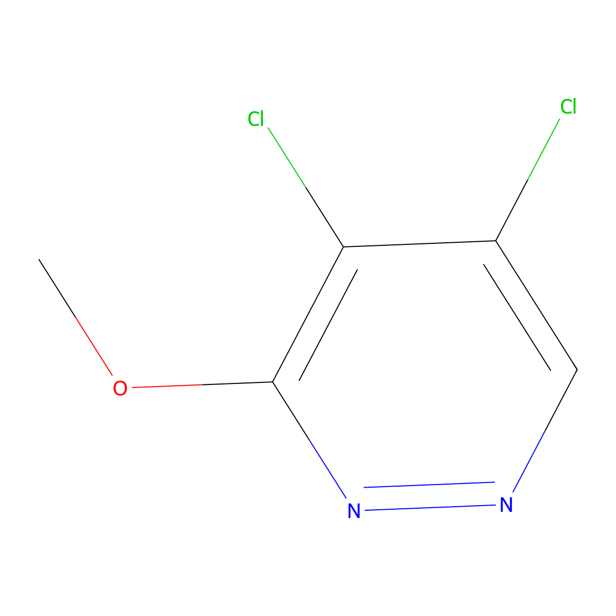 4,5-Dichloro-3-methoxypyridazine molecular structure, CAS 111232-37-2