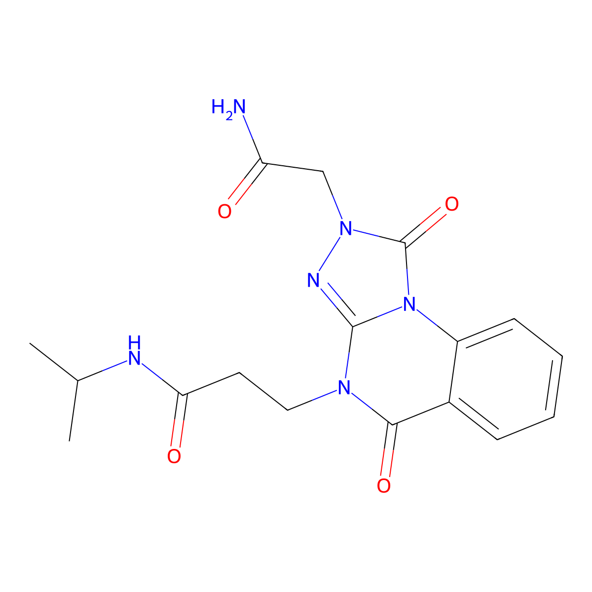 3-[2-(2-amino-2-oxoethyl)-1,5-dioxo-1,2-dihydro[1,2,4]triazolo[4,3-a]quinazolin-4(5H)-yl]-N-isopropylpropanamide molecular structure, CAS 1112371-49-9