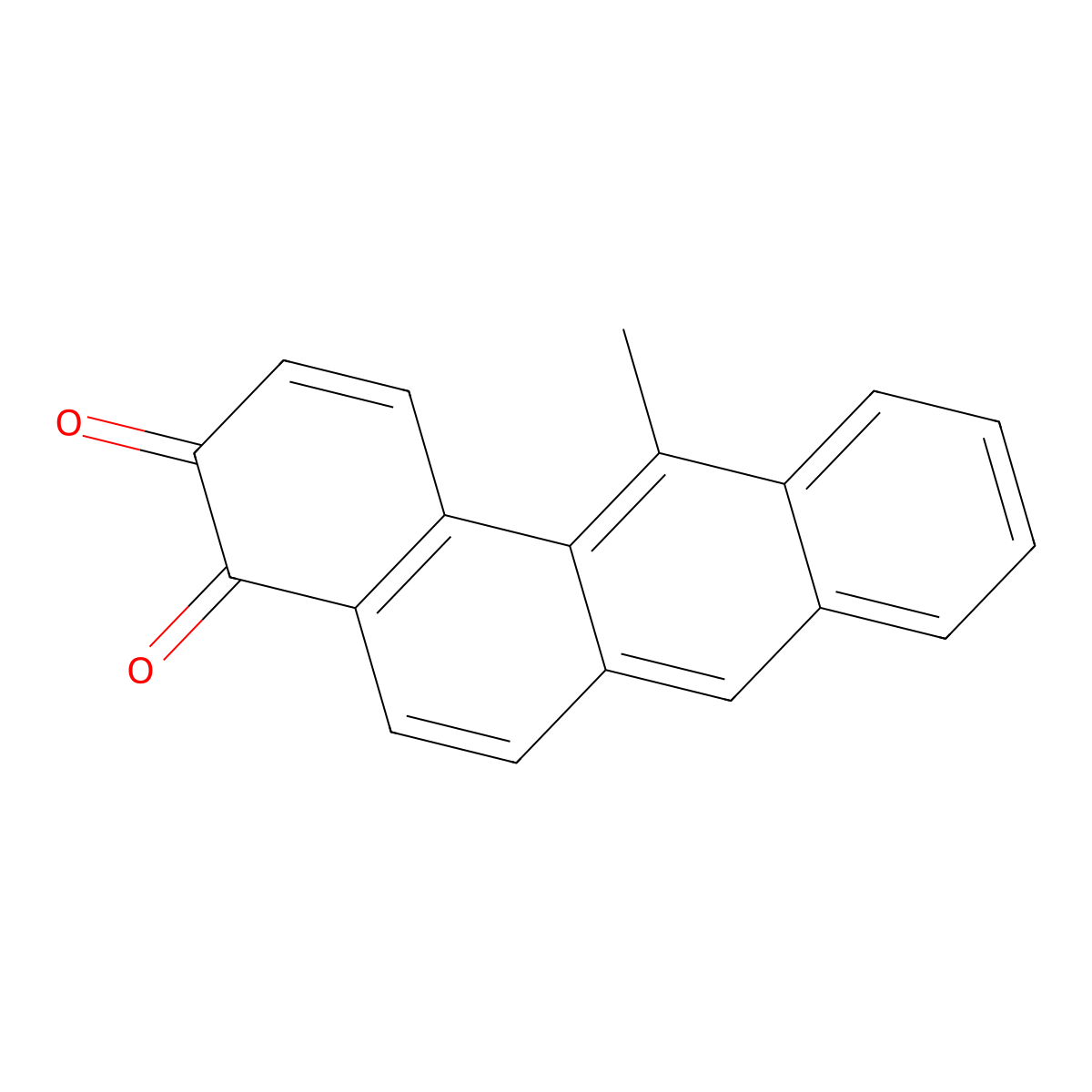 12-Methylbenz(a)anthracene-3,4-dione molecular structure, CAS 111238-10-9