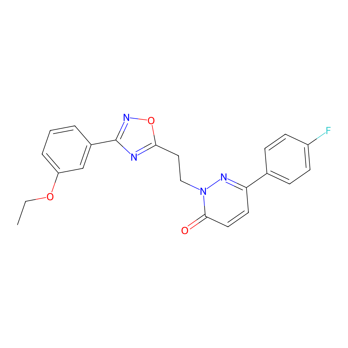 2-(2-(3-(3-ethoxyphenyl)-1,2,4-oxadiazol-5-yl)ethyl)-6-(4-fluorophenyl)pyridazin-3(2H)-one molecular structure, CAS 1112418-60-6