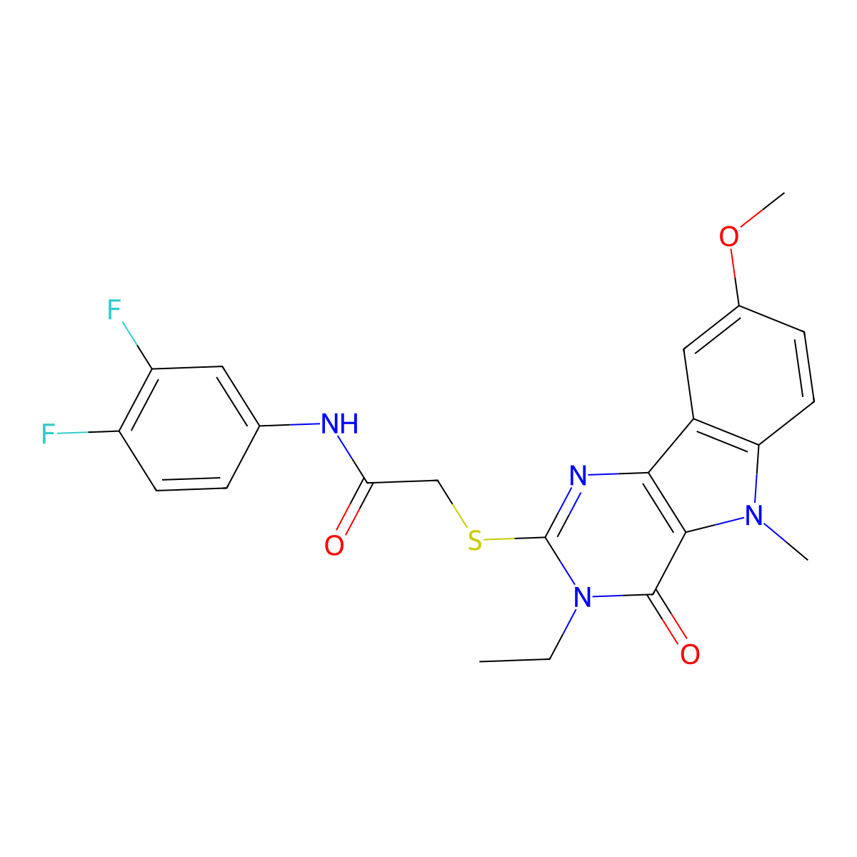 1-{3-[(4-fluorophenyl)amino]-3-oxopropyl}-N-(2-methoxyphenyl)-1H-benzimidazole-5-carboxamide molecular structure, CAS 1112430-84-8