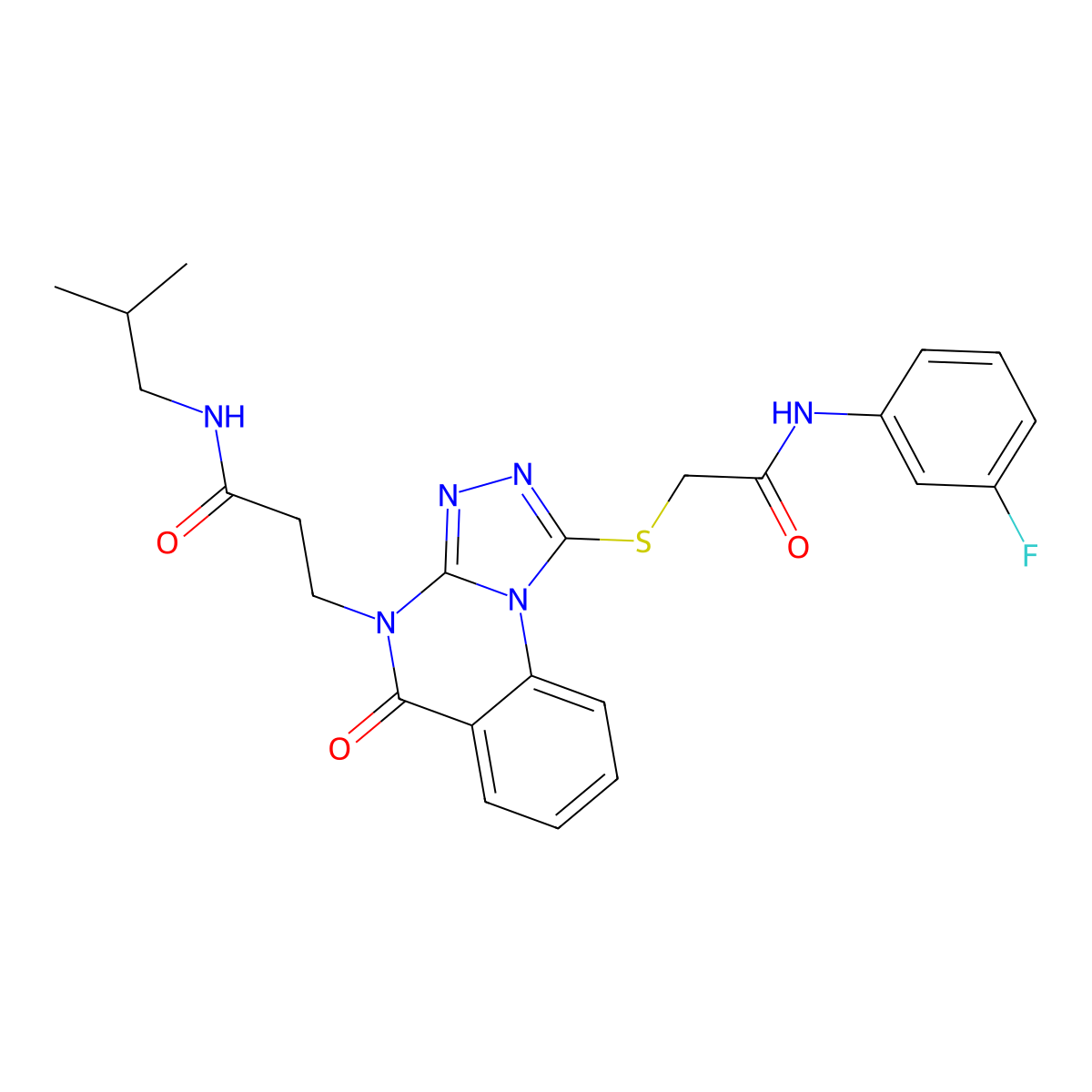 N-cyclopentyl-3-[3-oxo-4-(2-oxo-2-{[3-(trifluoromethyl)phenyl]amino}ethyl)-3,4-dihydroquinoxalin-2-yl]propanamide molecular structure, CAS 1112436-98-2