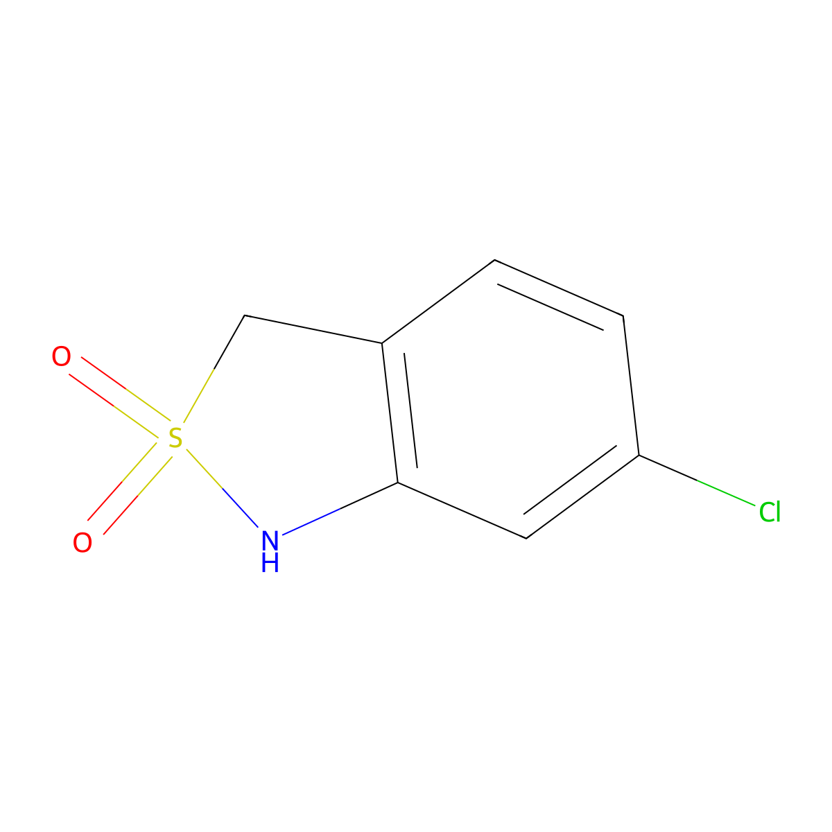 6-Chloro-1,3-dihydro-2,1-benzothiazole-2,2-dione molecular structure, CAS 111248-91-0