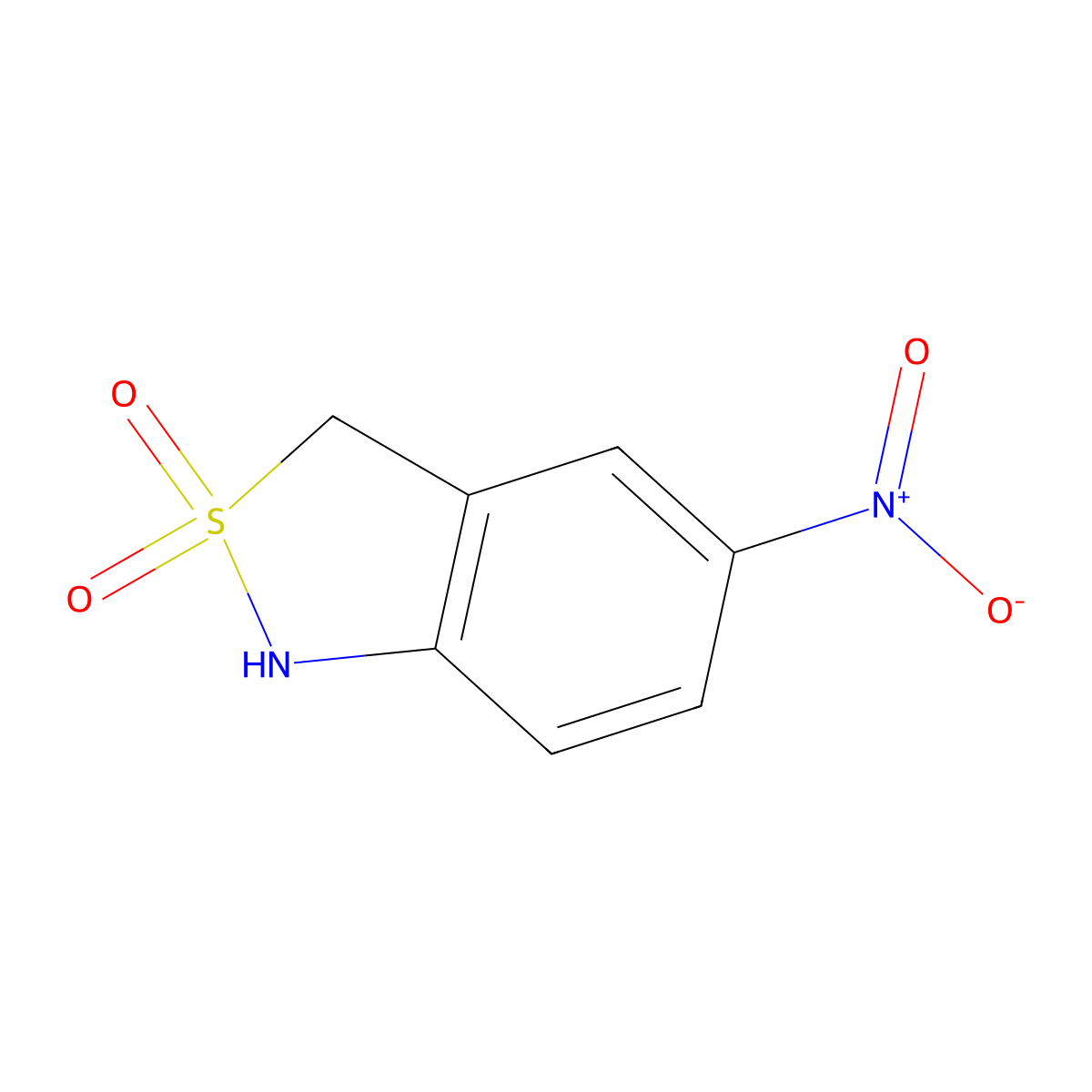 5-Nitro-1,3-dihydrobenzo[c]isothiazole 2,2-dioxide molecular structure, CAS 111248-94-3