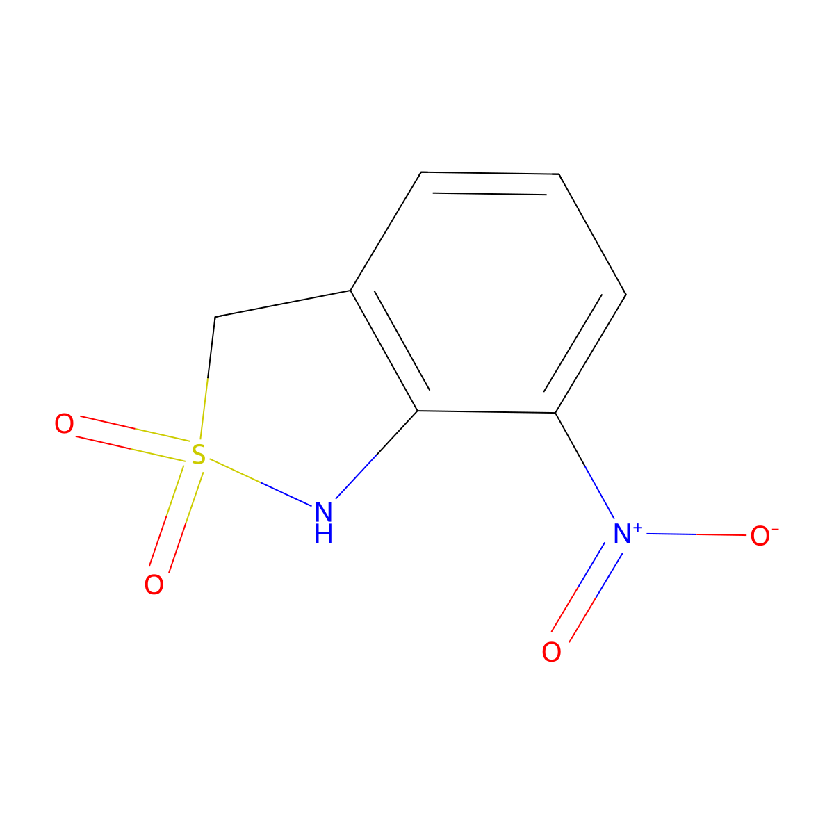 7-Nitro-1,3-dihydrobenzo[c]isothiazole 2,2-dioxide molecular structure, CAS 111248-95-4